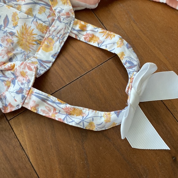 Rachel Zoe floral stripe romper set of 2 size 12 mos NEW! - Picture 3 of 16